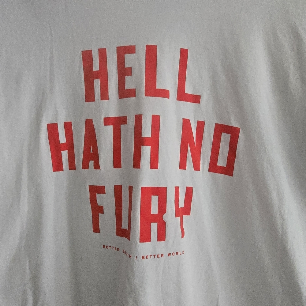 The Bitter Southerner White T-Shirt Hell Have No Fury Size Large - Picture 8 of 9